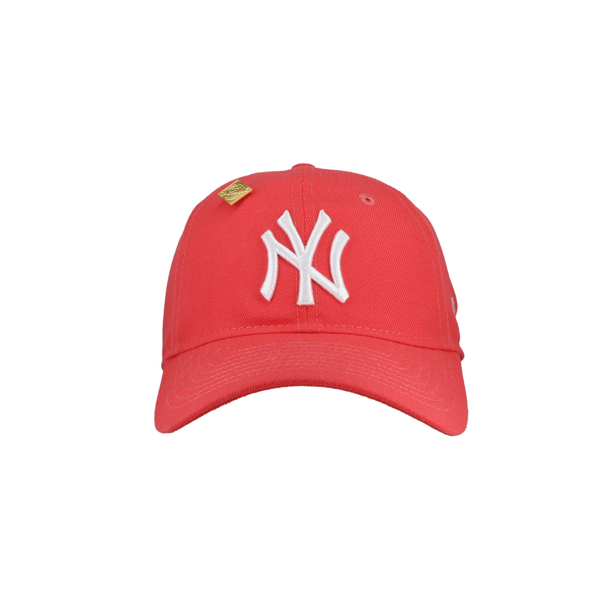New York Yankees New Era 9Twenty Adjustable Hat (Coral) - Image 4
