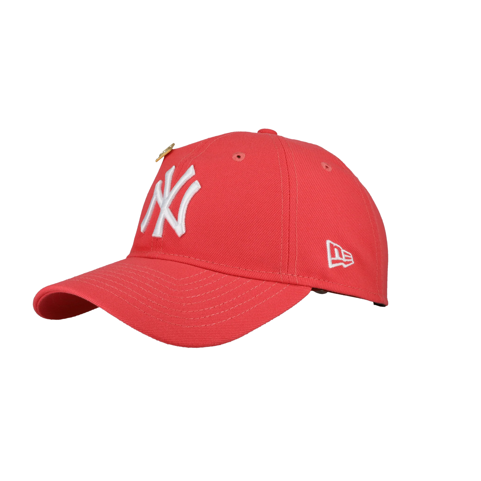 New York Yankees New Era 9Twenty Adjustable Hat (Coral) - Image 5