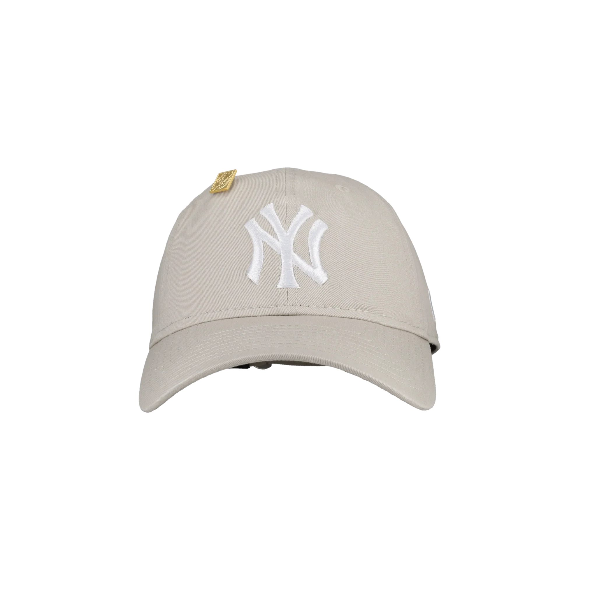 New York Yankees New Era 9Twenty Adjustable Hat (Stone) - Image 4