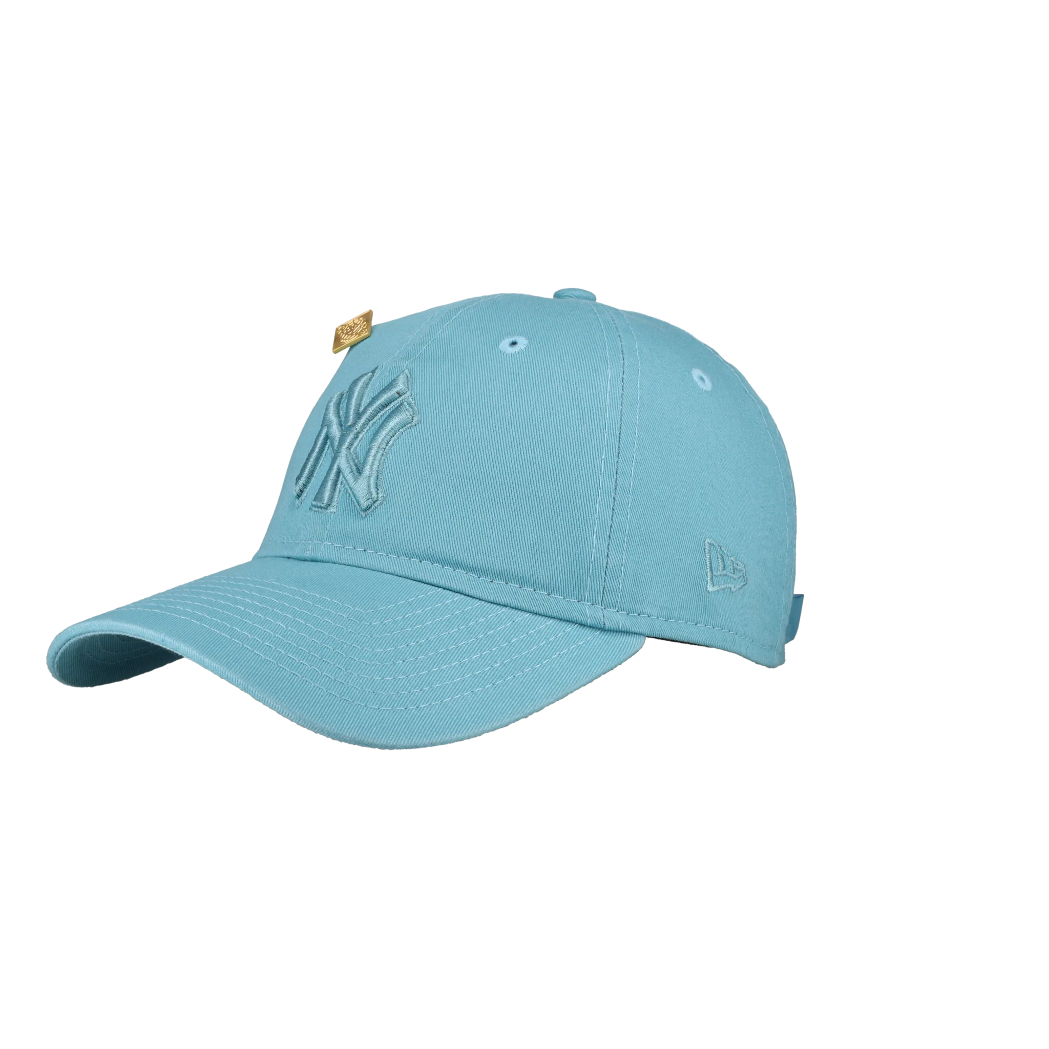 New York Yankees New Era 9Twenty Women's Dad Hat (Turquoise) - Image 5